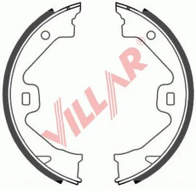 Brake Shoe Set, parking brake (629.0812)