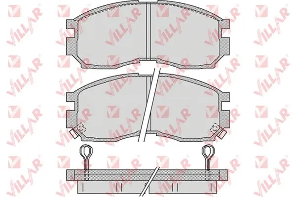 Brake Pad Set, disc brake (626.1012)
