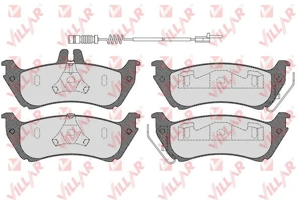 Brake Pad Set, disc brake (626.1000A)