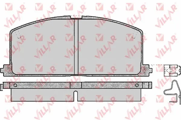Brake Pad Set, disc brake (626.0268)