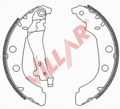 Brake Shoe Set (629.0666)