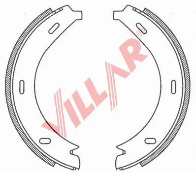 Brake Shoe Set, parking brake (629.0793)
