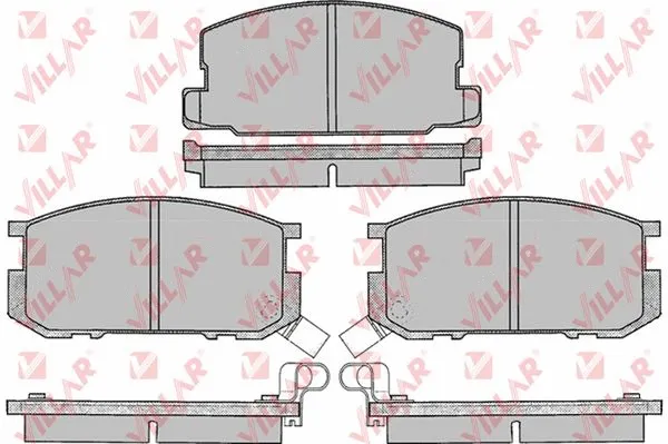 Brake Pad Set, disc brake (626.0070)