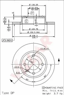 Brake Disc (628.1077)