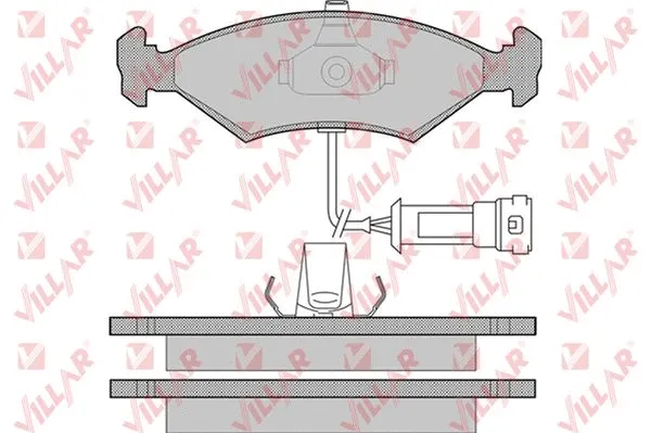 Brake Pad Set, disc brake (626.1087)