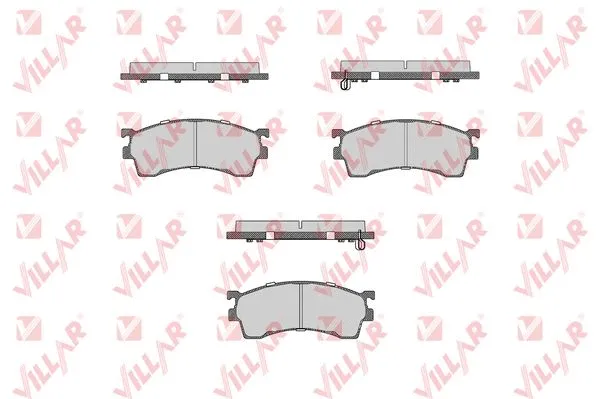 Brake Pad Set, disc brake (626.1045)