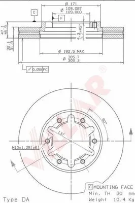 Brake Disc (628.2032)