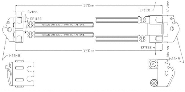 Brake Hose (VBH1224)