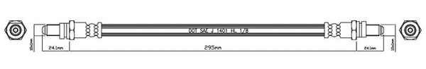 Brake Hose (VBH606)