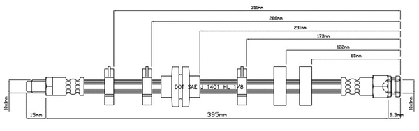 Brake Hose (VBH869)