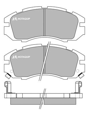 Brake Pad Set, disc brake (LVXL732)