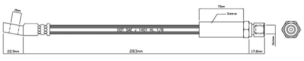 Brake Hose (VBH733)