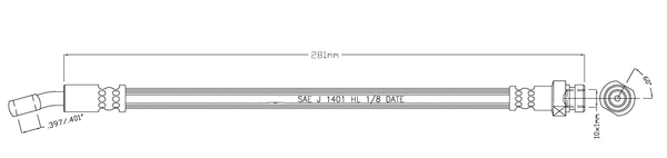 Brake Hose (LVBH1488)