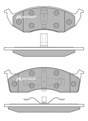 Brake Pad Set, disc brake (LVXL221)