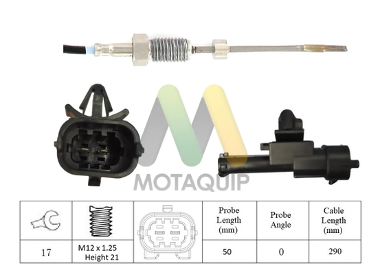 Sensor, exhaust gas temperature (LVET365)