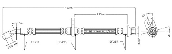 Brake Hose (VBJ480)