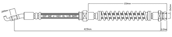 Brake Hose (VBJ296)