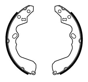 Brake Shoe Set (VBS622)