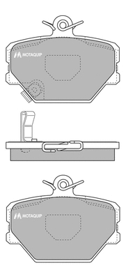 Brake Pad Set, disc brake (LVXL691)