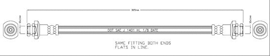 Brake Hose (VBH1032)