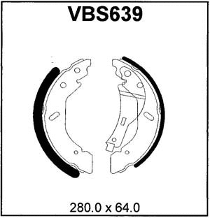 Brake Shoe Set (VBS639)