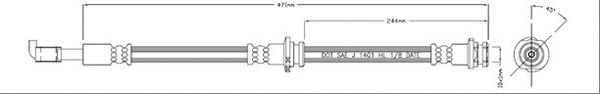 Brake Hose (VBH1237)