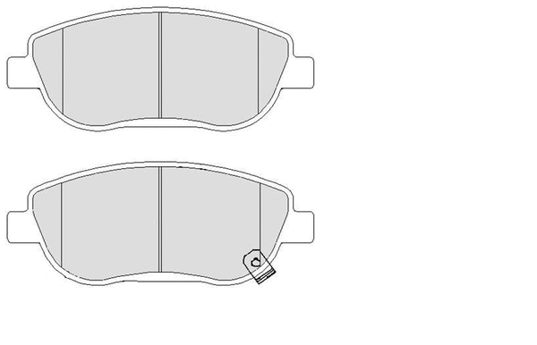 Brake Pad Set, disc brake (LVXL1673)