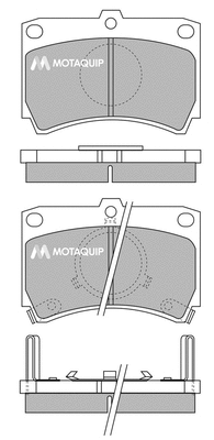 Brake Pad Set, disc brake (LVXL383)