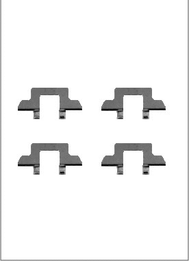 Accessory Kit, disc brake pad (LVMK1100)