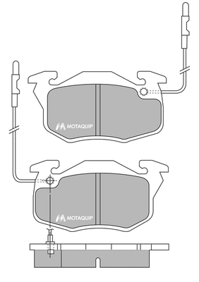 Brake Pad Set, disc brake (LVXL671)