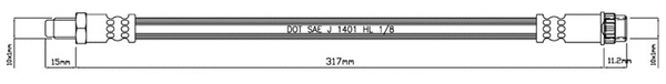 Brake Hose (VBH789)