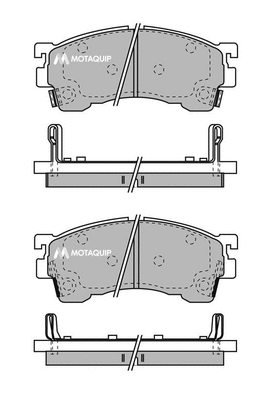 Brake Pad Set, disc brake (LVXL742)