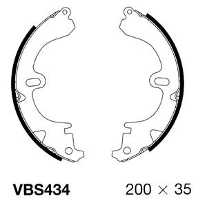 Brake Shoe Set (VBS434)