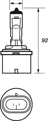 Bulb, front fog light