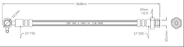 Brake Hose (VBJ431)