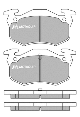 Brake Pad Set, disc brake (LVXL976)