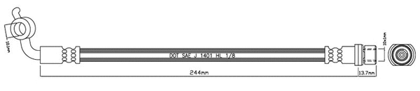 Brake Hose (VBJ537)
