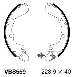 Brake Shoe Set (VBS559)