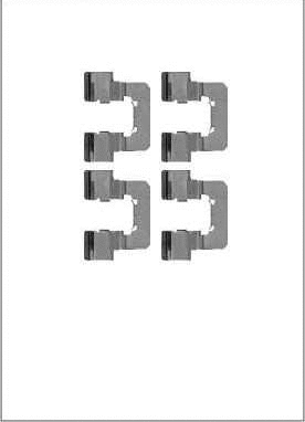 Accessory Kit, disc brake pad (LVMK1118)