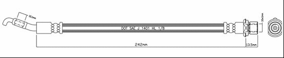 Brake Hose (VBH1168)