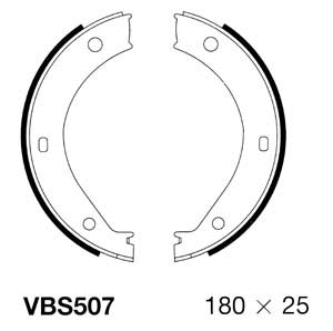 Brake Shoe Set, parking brake (VBS507)