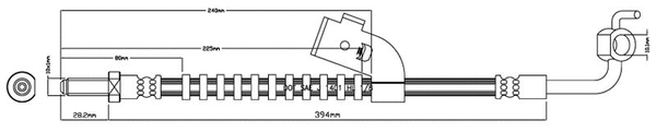 Brake Hose (VBJ338)