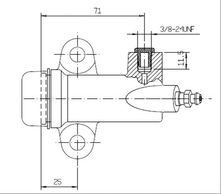 Slave Cylinder, clutch (VSC116)