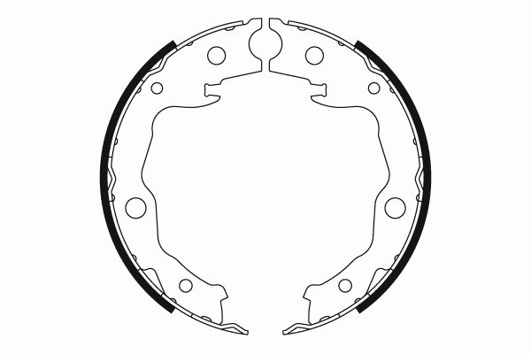 Brake Shoe Set, parking brake (LVBS801)
