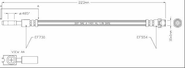 Brake Hose (VBJ283)