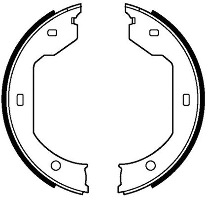Brake Shoe Set, parking brake (VBS697)