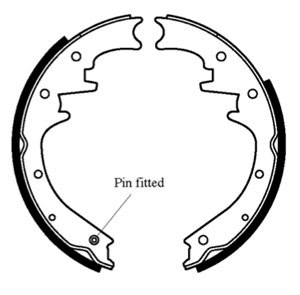 Brake Shoe Set (VBS640)