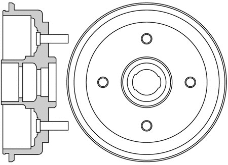 Brake Drum (VBE687)