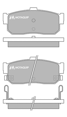 Brake Pad Set, disc brake (LVXL840)