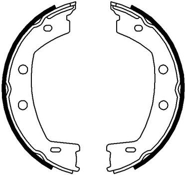 Brake Shoe Set, parking brake (LVBS797)